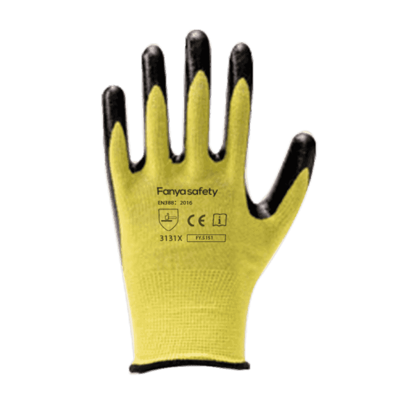 13G Bamboo liner na may coating nitrile