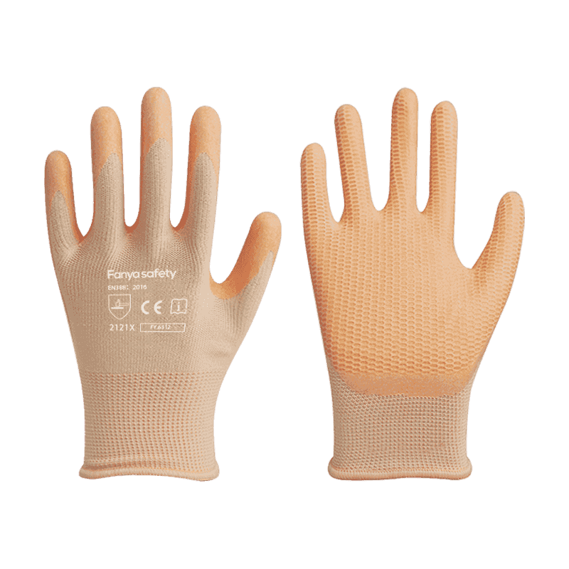 13G polyester na may anti slip foam latex coating
