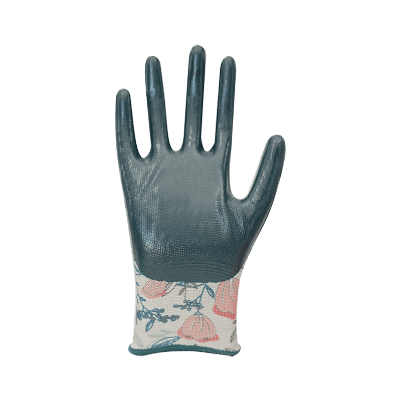 13G polyester na may kulay na liner na may coating na nitrile 13G polyester na may kulay na liner na may coating na nitrile